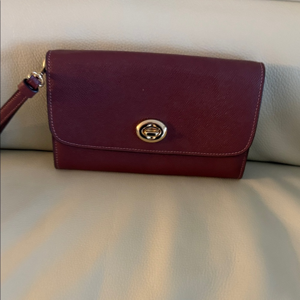 Coach Elegant Brown Crossbody or Clutch